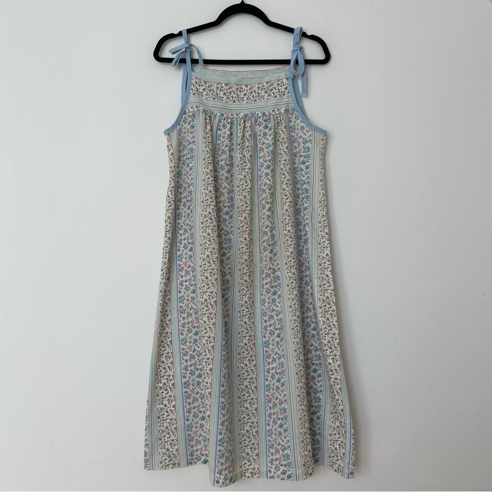 Vintage Blue Floral Chemise